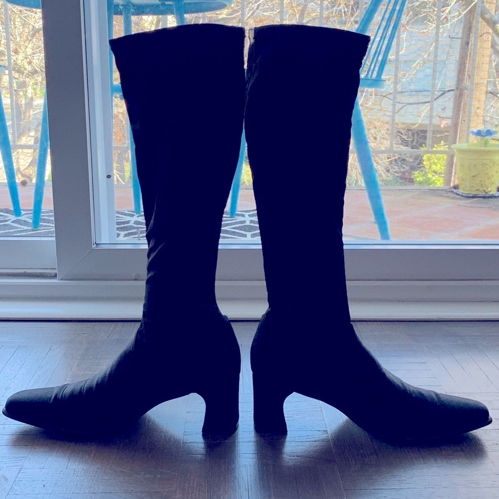Like New Vintage Sergio Rossi Sleek Black Boots 36
